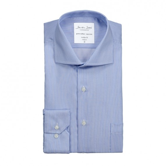 SevenSeasskjortemodernfitss20lightbluestripe-33