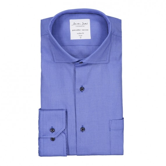 SevenSeasskjortemodernfitss310frenchblue-38