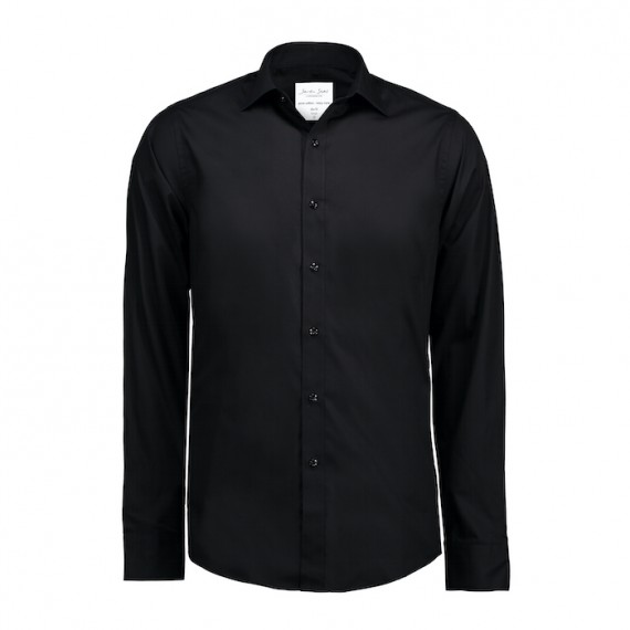 SevenSeasskjorteslimfitss402black-05
