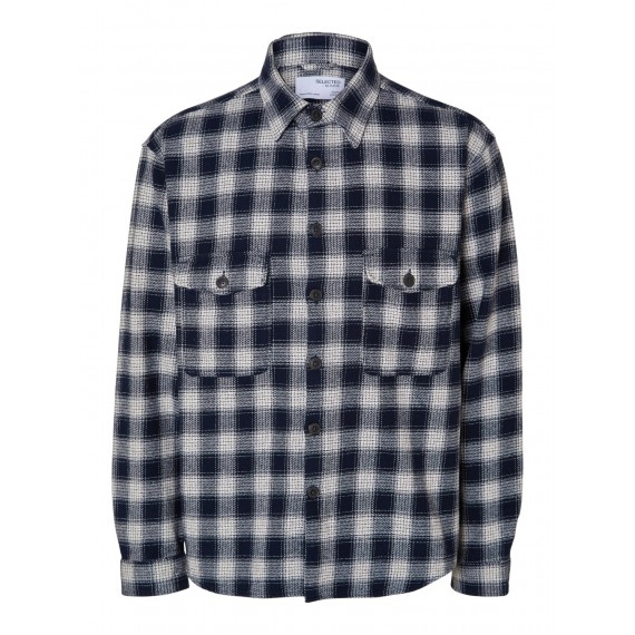 SelectedHommeLooseMasonFlannelovershirt-3161