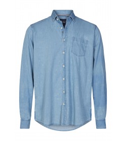 Signal denim skjorte Newman Soft blue SignaldenimskjorteNewmanSoftblue-20